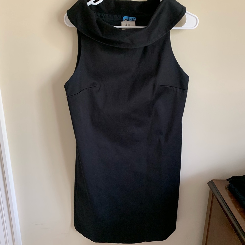 Milly black dress with collar